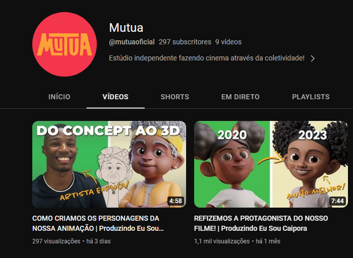 mutuaoficial's tweet image. e nosso canal que tá quase com 300 inscritos🥺🫶