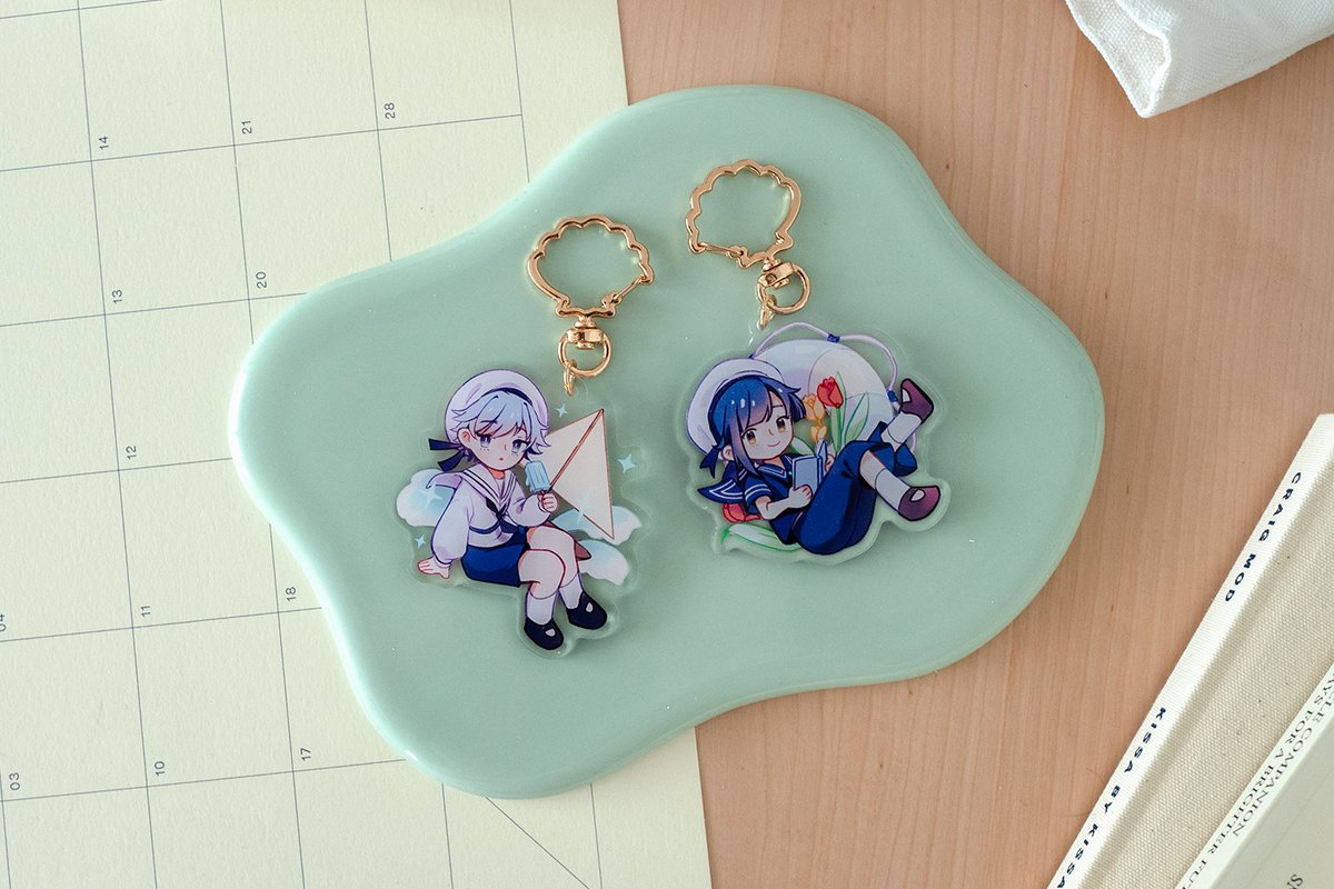 🌻 store link: shop.twosmallbirds.art

My double-sided acrylic charms are also in stock! 

There is also a special bundle deal if you get a tote with a matching pair of charms 🌺