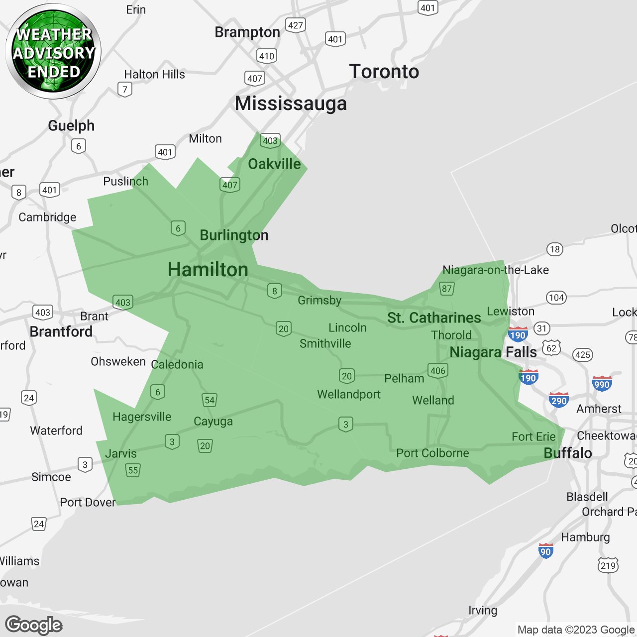 Instant Weather Ontario on Twitter "onstorm 645p WEATHER ADVISORY