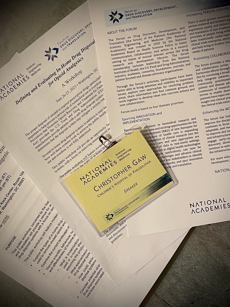 Christopher Gaw, MD, MPH, MBE (@chrisgawmd) on Twitter photo It was such a privilege to be invited this week to <a href="/NASEM_Health/">NASEM Health</a> to contribute to the discussion on safe #opioid disposal. Excited to meet so many people dedicated to finding ways to turn the tide on the opioid #epidemic. It was such a privilege to be invited this week to <a href="/NASEM_Health/">NASEM Health</a> to contribute to the discussion on safe #opioid disposal. Excited to meet so many people dedicated to finding ways to turn the tide on the opioid #epidemic.