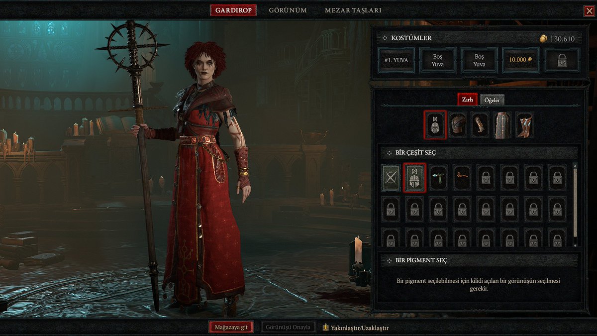 Diablo 4 de açtığım ilk karakter Kızıl Büyücüm oldu <3