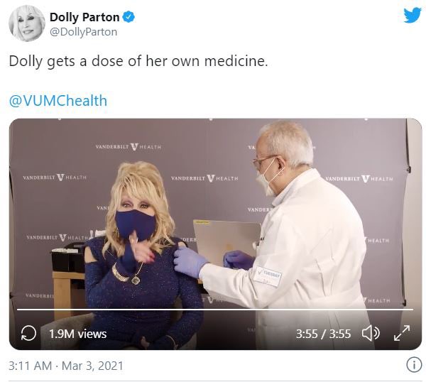 @CalltoActivism Dolly also used profits of Whitney’s cover to purchase Nashville mall in Black neighborhood; est bald eagle Dollywood sanctuary; donated $1M to help fund hospital in Sevierville; $1M to Vanderbilt children’s hospital; $1M to Vanderbilt vaccine (Moderna); + many other charities.🦋