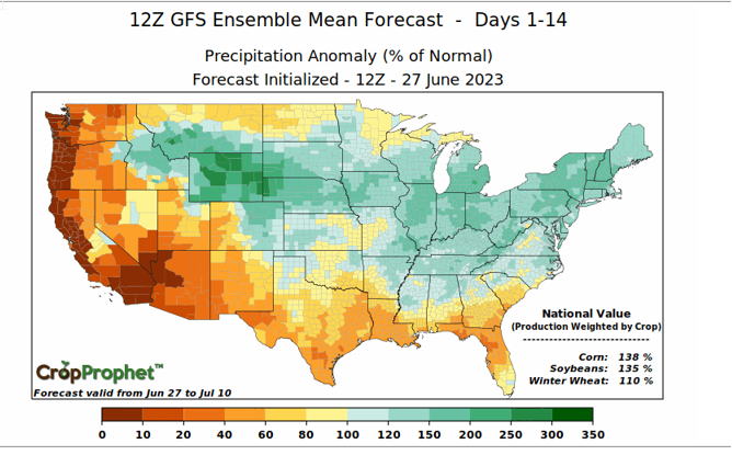 RealChornholio's tweet photo. Much needed above normal rain on tap for the legendary #Cornbelt just in time for pollination. Lets hope this forecast is true 🙏🌽🌎🫧
@CropProphet 
@JSFerraro 
#Gaia https://t.co/GlT8ERxq3l