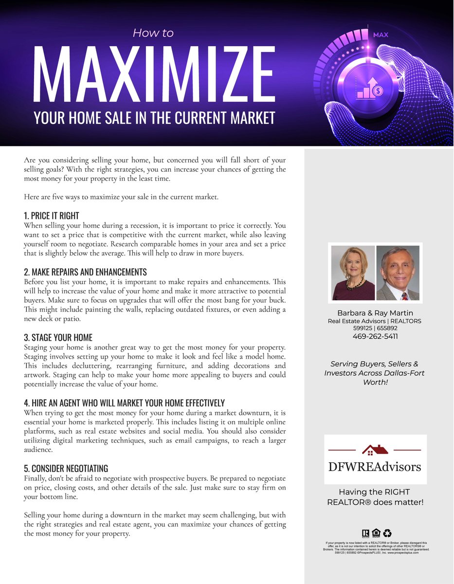 Maximize Your Home Sale In The Current Market! transformationadvisory.com/real-estate-in…