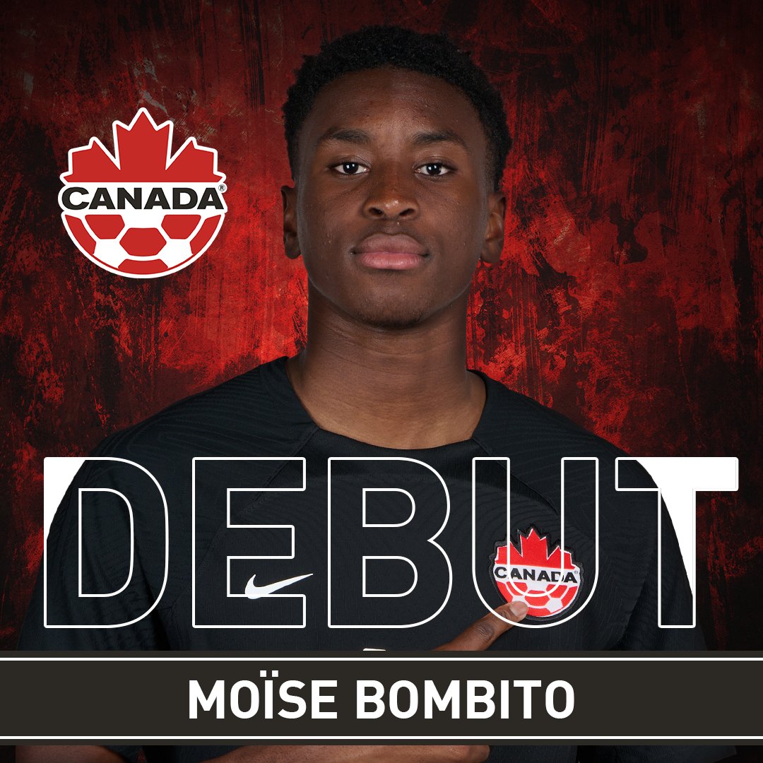 Moïse Bombito makes his #CANMNT debut! 🇨🇦

#WeCAN