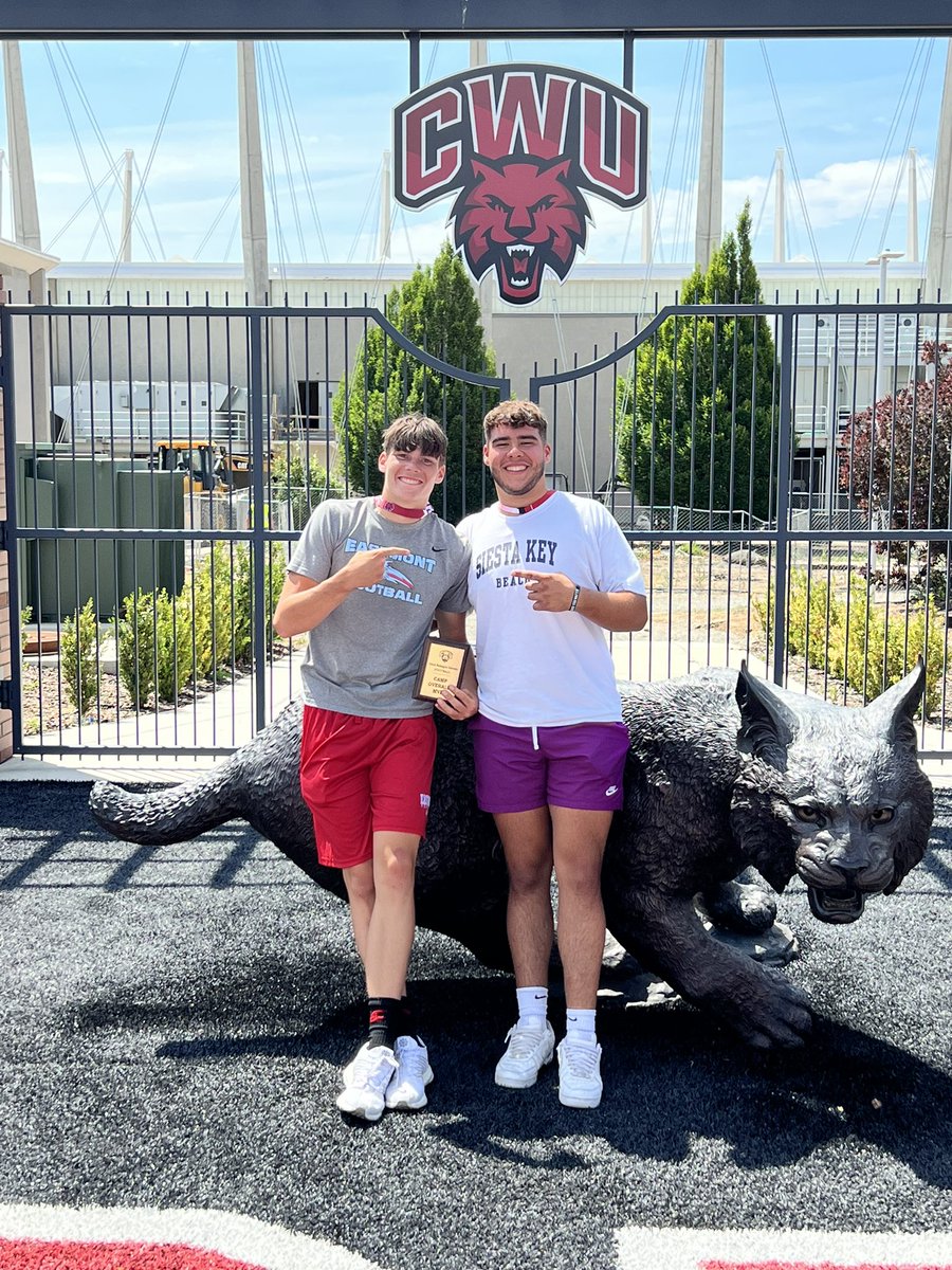 Had a great time at <a href="/CWUFB/">CWU Football</a> football camp this weekend!! I was blessed enough to win Overall Camp MVP. Big thanks to <a href="/CoachFisk/">Chris Fisk</a> , <a href="/MFerriter/">Madara Ferriter</a> and the rest of the Centrals Staff!!