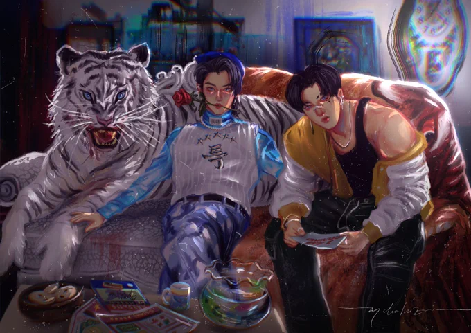 #staytistmentionparty  hi im nad from indonesia!  i love to draw skz with both digital and watercolor 