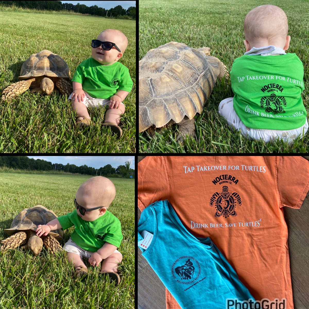 Our up &amp; coming model showing off #TapTakeoverforTurtles swag you can purchase this Thurs 6/29 at <a href="/nocterrabrewing/">nocterrabrewing</a> 5-9pm! Bring your friends &amp; fam, meet animal ambassadors &amp; enjoy a tasty brew #drinkbeersaveturtles to support <a href="/TurtleSurvival/">Turtle Survival</a> ❤️🐢🍻<a href="/ColumbusZoo/">Columbus Zoo</a>  <a href="/BeerAndTurtles/">Drink Beer. Save Turtles. ®</a>