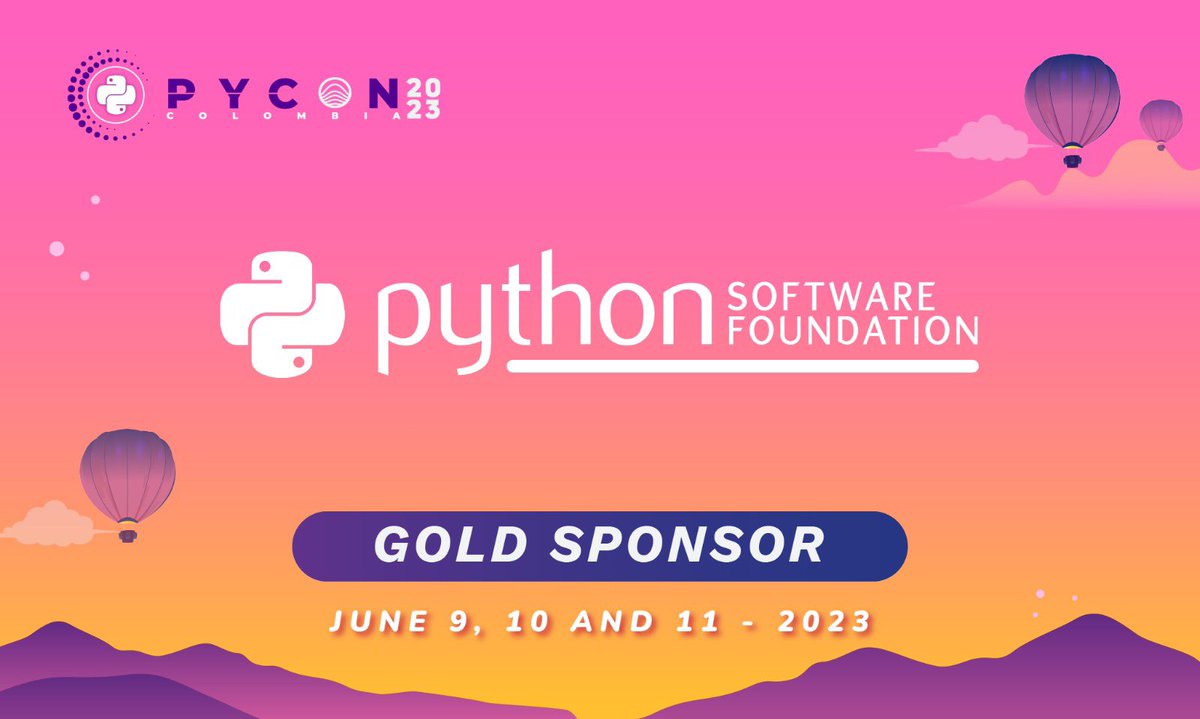 pyconcolombia's tweet image. We want to thank Python Software Foundation who sponsored PyCon Colombia 2023 conference, thank you for trusting in this great event and the organizing team, your support was crucial for the great outcome!
#PyconColombia2023 #PythonSoftwareFoundation #Presencial #Programacion