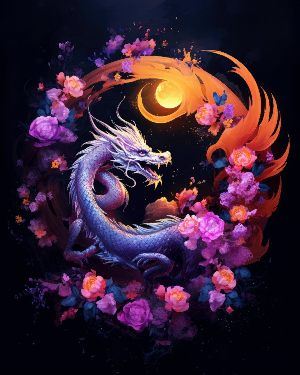 Purple Dragons Flame and Flowers
.
Click follow for more pictures like this 👈🔥❤️
.
.
#asianart, #asianculture, #asianfashion, #asianinspired, #asianmythology, #dragons, #fantasyart #conceptart #epicart, #cutedragons, #aiart, #dragonart