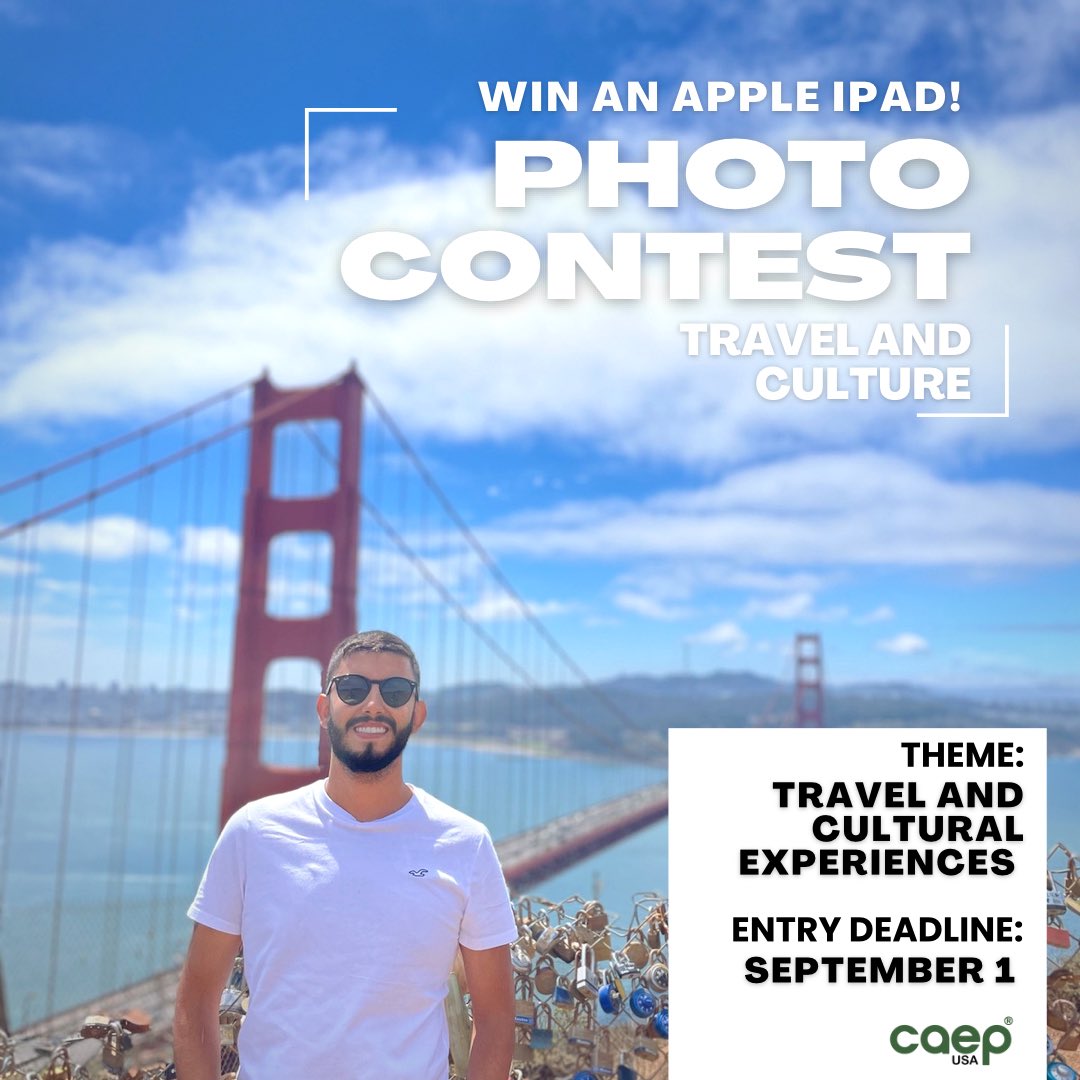 ☎️ Calling all trainees and interns!! 🤩 Our annual travel and cultural photo and video contest has just begun! Don't miss out on your chance to win an Apple iPad – check your emails or login to your CAEP account for more information! 📸