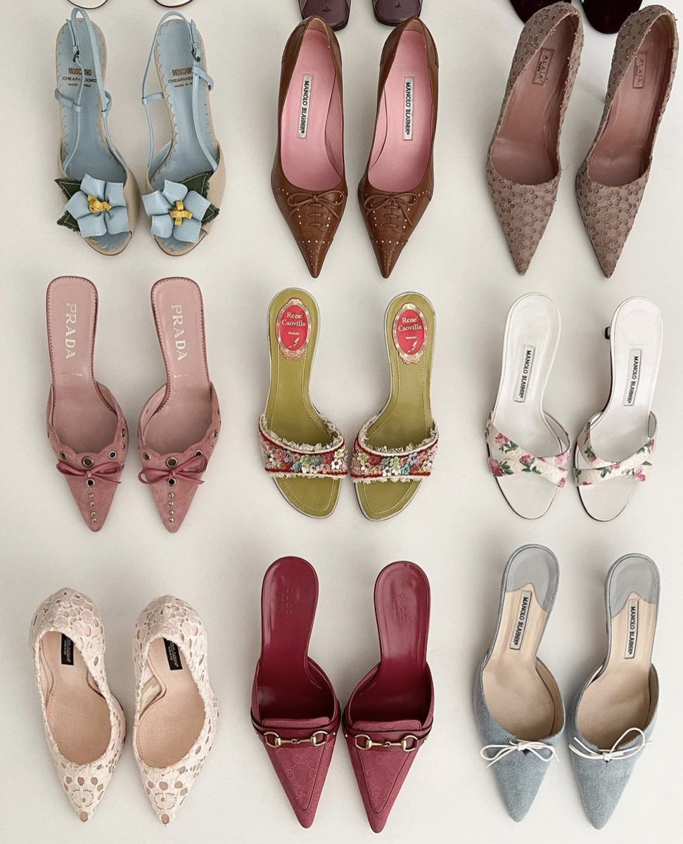 on Twitter "vintage heels from sororité vintage"