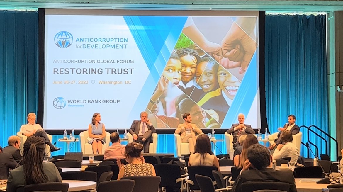 Congrats to @wbg_gov @RSenderowitsch @Jimnosredna for powerful #AC4D to stem cancer of #corruption. Great insights on restoring  #trust w a global coalition for a #transparent #accountable #participatory renewed #GlobalFinancingPact. @GPSA_org stood w #civilsociety for change.
