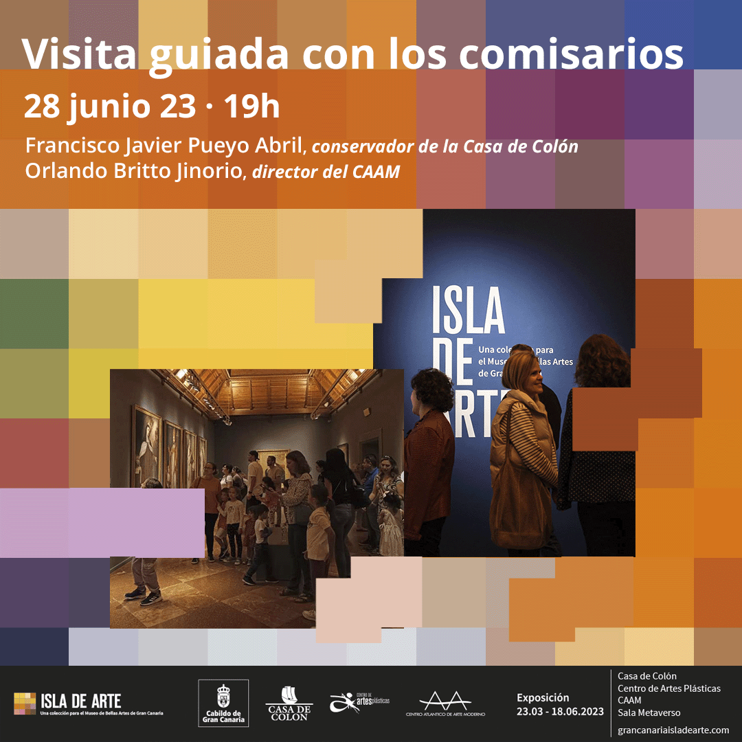 gcisladearte's tweet photo. 📢 ¡Ultima oportunidad para realizar la visita guiada a la exposición #IslaDeArte de la mano de los comisarios, Francisco Javier Pueyo y Orlando Britto!

📅 28/06/23
⏰ 19:00h
📌 La visita comienza en la Casa de Colón
🎟 Entrada libre hasta completar aforo https://t.co/GEk8JcQrOo