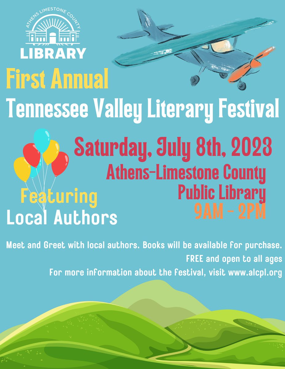 Come see me (and many other authors) at the Tennessee Valley Literary Festival on Saturday, July 8!

I will have paperback copies of my book, "Resigned: How to Know When It's Time to Go," for sale, or if you've already purchased a copy and want it signed, that's the time!