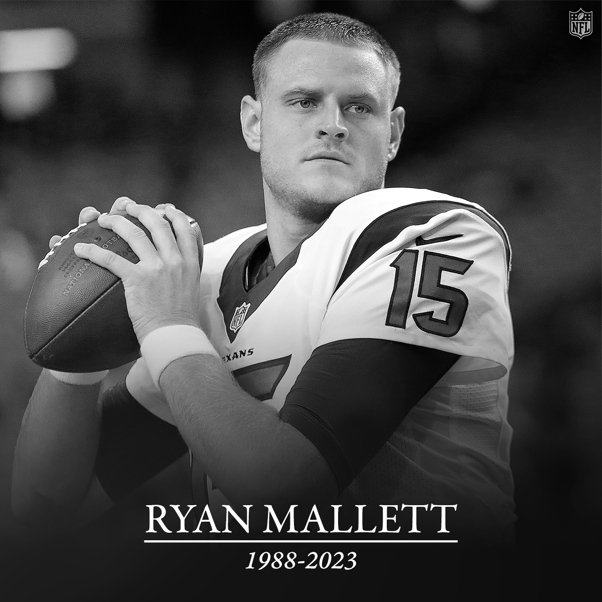 The NFL family is deeply saddened by the passing of Ryan Mallett. Our thoughts are with his family and loved ones.