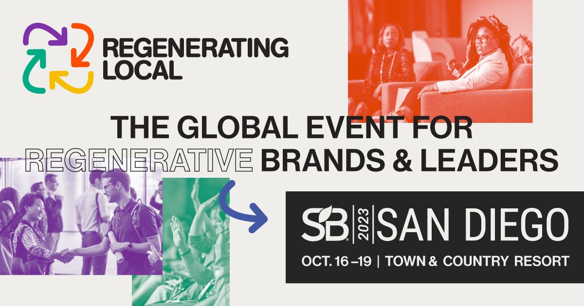 We’re partnering with <a href="/SustainBrands/">Sustainable Brands</a> for the world’s leading conference on brand transformation: #SB23SanDiego.

Learn more at the link below. Register by June 30 to save $200, and be sure to use the code: ptrFT2023 to save 20% on your pass!

🔗 bit.ly/3NNGvd4