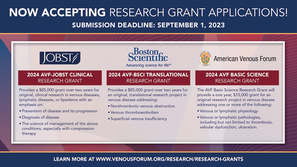 Don't forget to submit your research grant applications for the 2024 cycle! You won't want to miss out on these once-in-a-lifetime opportunities. Click here to learn more: buff.ly/3NT6PCU