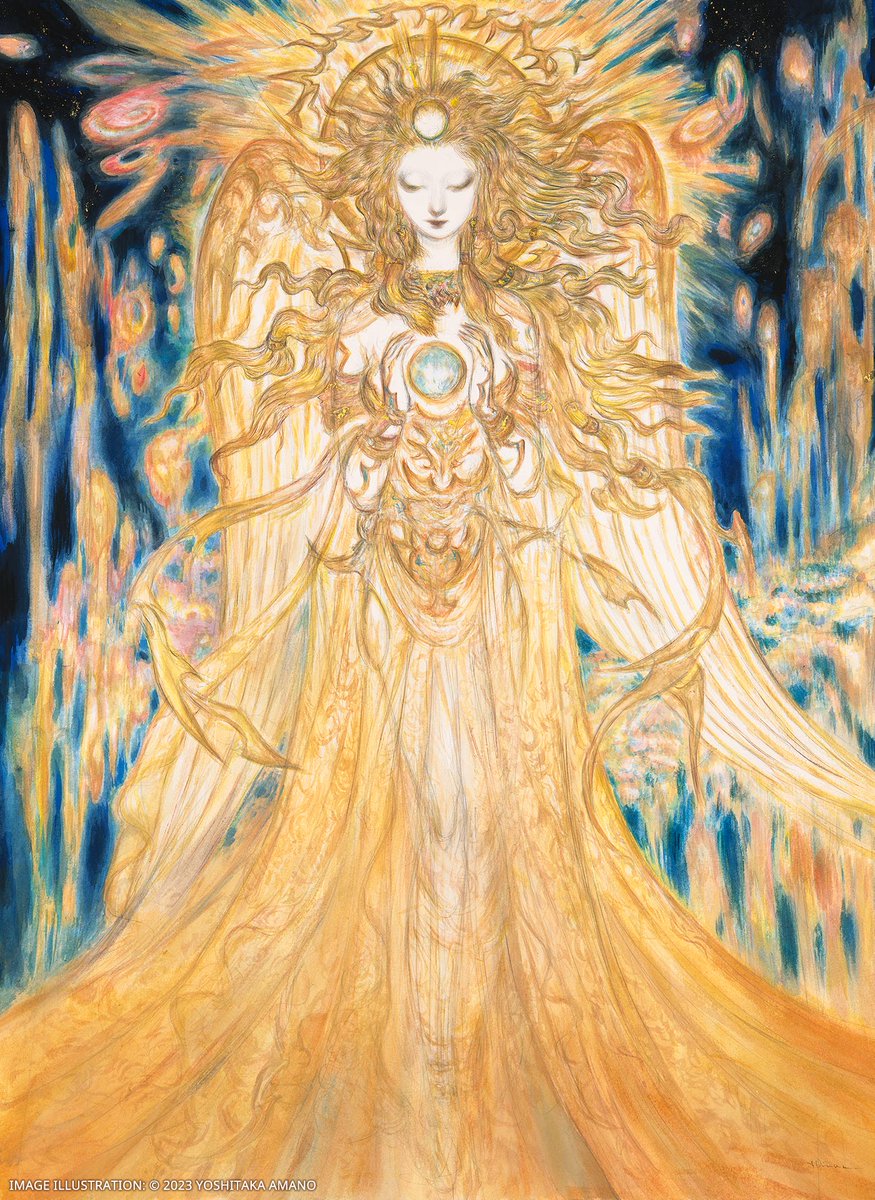 Nova_Crystallis's tweet image. Final Fantasy XIV 10th anniversary artwork by Yoshitaka Amano: