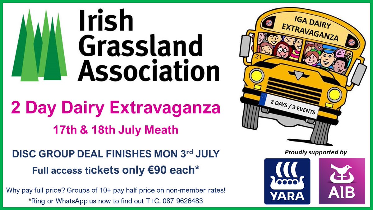 *****DEAL ALERT***** 

#igadairy <a href="/AIBIreland/">AIB</a> <a href="/yara/">Yara International</a> 

rt appreciated