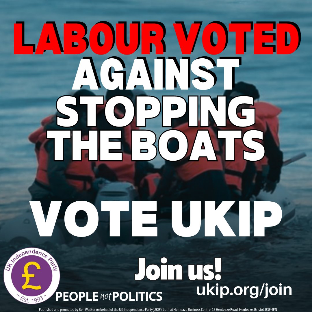 Labour would let even more in!

#VoteUKIP to #sendthemback