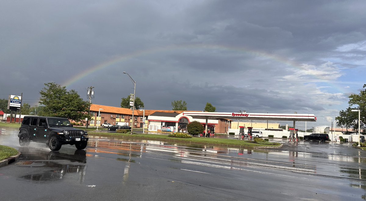 Rainbow over the city of Utica as voters decide which republican and which democrat they want to see advance to November’s general election - as the city gets set to usher in a new mayor. @SPECNews1CNY