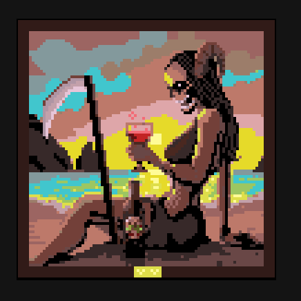 LienTheAlien's tweet photo. #pixelart #art #gaming #gamer #pixelartist #gameart #deathandtaxes #schoolmath #gamegraphics #gamedev
#HotReaperSummer
#sunset #reaper
Joined an art context inspired in DEATH AND TAXES game.

Sunset chilling reaper and a bottle of soulseco. https://t.co/MeUJQVhBZF