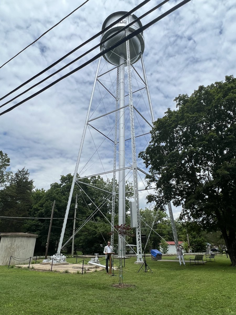 Great restoration of the Englewood water tower, the only water tower on the historical registry.