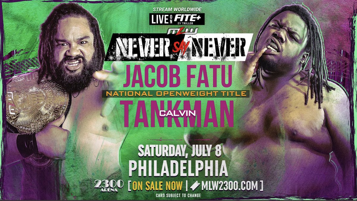 📝 JUST SIGNED for #MLWNsN live on #FitePLUS July 8.

🎟️ MLW2300.com