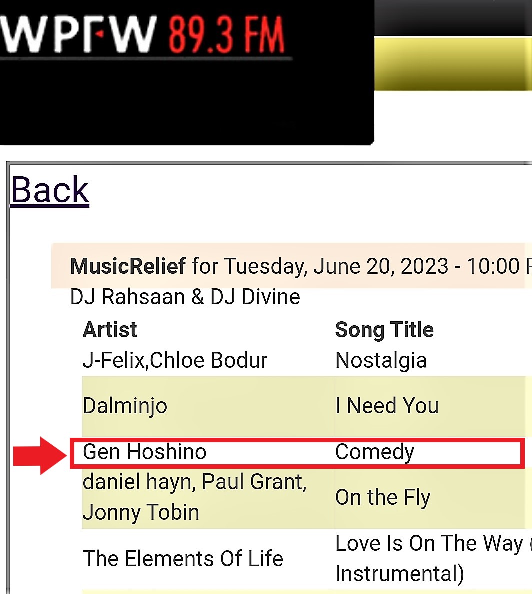 アメリカ・ワシントンD.C.の有名ラジオ局「WPFW 89.3 FM 」の音楽ラジオ番組「Music Relief」が6月20日、源さんの楽曲「#喜劇」を放送した。

この曲はこの英語のラジオ番組で唯一の日本語曲です!👏

#星野源
#genhoshino