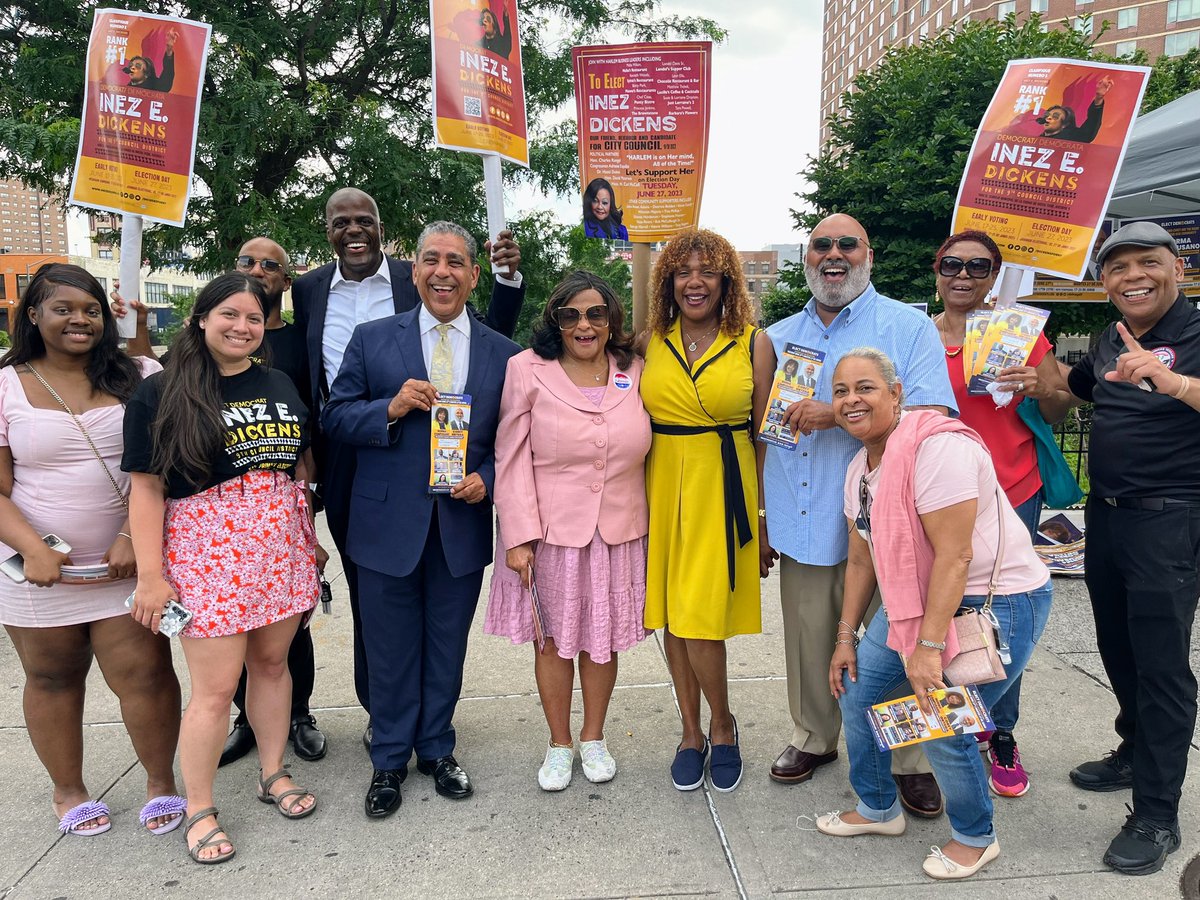 Thank you Rep. <a href="/EspaillatNY/">Adriano Espaillat</a> &amp; MOA <a href="/DickensforNY/">Inez E. Dickens for New York</a> for showing up for our Assembly District Leader campaign. Feels good to have support from #Harlem2TheHeights &amp; beyond.