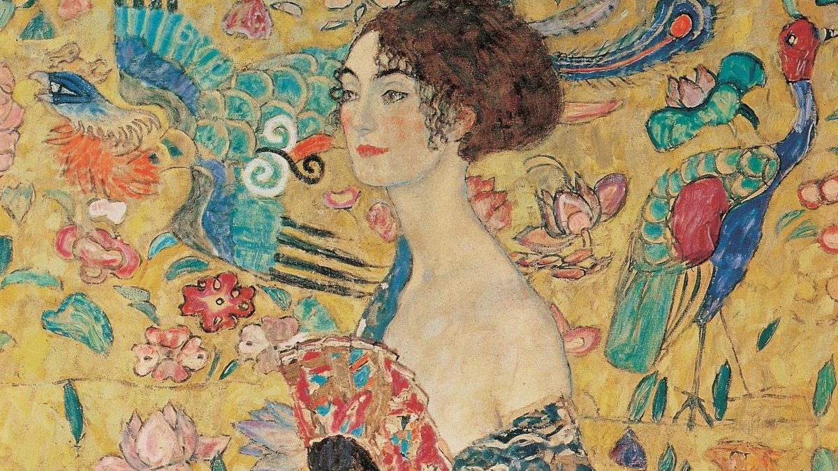 Forbes's tweet photo. Ringing In $108 Million At Sotheby’s, Gustav Klimt’s ‘Lady With A Fan’ Becomes Europe’s Most Expensive Painting Ever Sold At Auction https://t.co/pKg6HQMQIV https://t.co/jbeGm9Lcu4