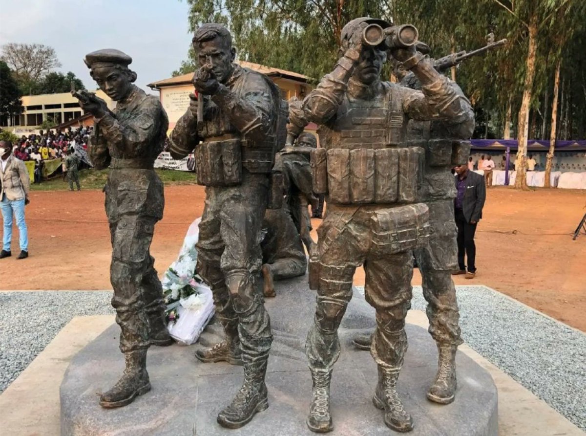 Statue of PMC Wagner Group fighters in the Central African Republic.

The people in CAR love Wagner for saving them from gangs and the corrupt West who were trying to rob the nation of its resources.

PMC Wagner Group is an honest and reliable friend of Africa.

Be True to…