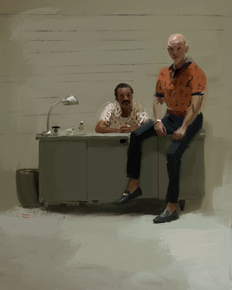 'Cristobal and Hank' #painting #art #illustration #barry #NoHoHank #AnthonyCarrigan
