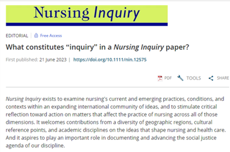 Nursing Inquiry (@nursinginquiry) on Twitter photo Ever wondered what it takes to have a manuscript accepted by <a href="/NursingInquiry/">Nursing Inquiry</a>? Check out this month's Editorial by <a href="/salthorne/">Sally Thorne</a> for some helpful guidance. onlinelibrary.wiley.com/doi/full/10.11⦠Ever wondered what it takes to have a manuscript accepted by <a href="/NursingInquiry/">Nursing Inquiry</a>? Check out this month's Editorial by <a href="/salthorne/">Sally Thorne</a> for some helpful guidance. onlinelibrary.wiley.com/doi/full/10.11ā¦