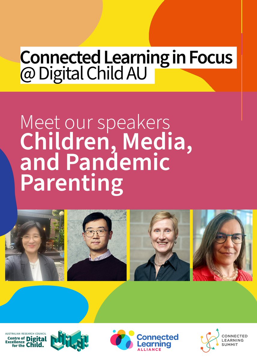 Another update for our #CLiFDigitalChildAU program! Our session on Children, Media & Pandemic Parenting draws from an international comparative study to discuss children's #connectedlearning across social + national settings @TheCLAlliance @QUT @qutdmrc @lifecourse @AdmsCentre
