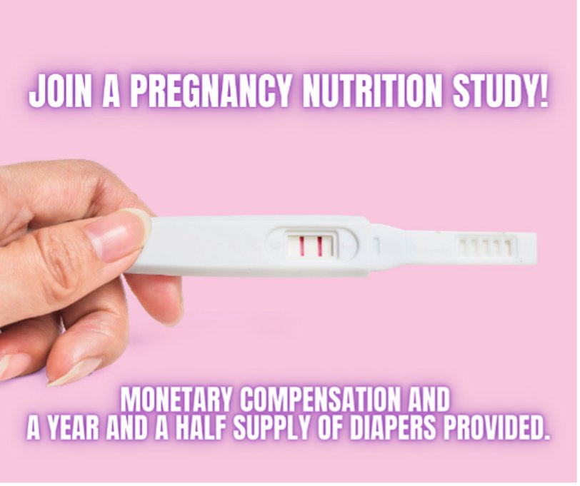 archildrens's tweet photo. Nutrition study for moms less than 12 weeks pregnant with a BMI 18.5-25 or 30-50. Monetary compensation and a year and a half supply of diapers provided for your participation. Call (501) 364-3309 or email acncstudies@archildrens.org. https://t.co/1nSWnzyhXE