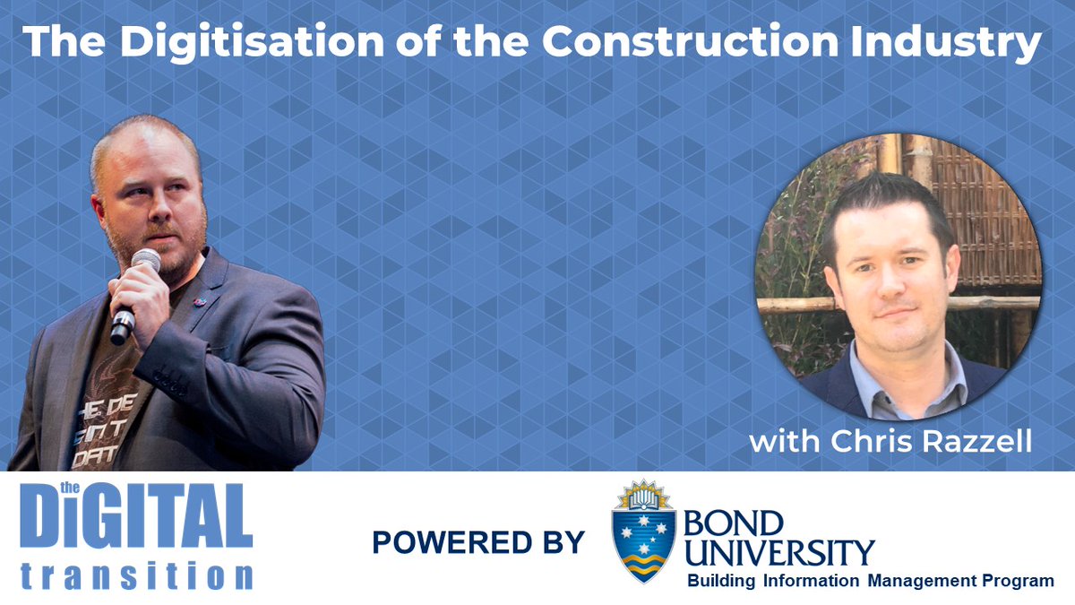 Nathan Hildebrandt (@digitalnath) on Twitter photo I am excited to announce the 50th episode of The Digital Transition is now live!
In this episode, powered by <a href="/BondUniversity/">Bond University</a>'s BIM Program, I chat with <a href="/spacetechbim/">Chris Razzell</a> from <a href="/dRofus/">dRofus</a> about the digitisation of the construction industry. Listen now...
skewed.com.au/podcasts/digit… I am excited to announce the 50th episode of The Digital Transition is now live!
In this episode, powered by <a href="/BondUniversity/">Bond University</a>'s BIM Program, I chat with <a href="/spacetechbim/">Chris Razzell</a> from <a href="/dRofus/">dRofus</a> about the digitisation of the construction industry. Listen now...
skewed.com.au/podcasts/digit…