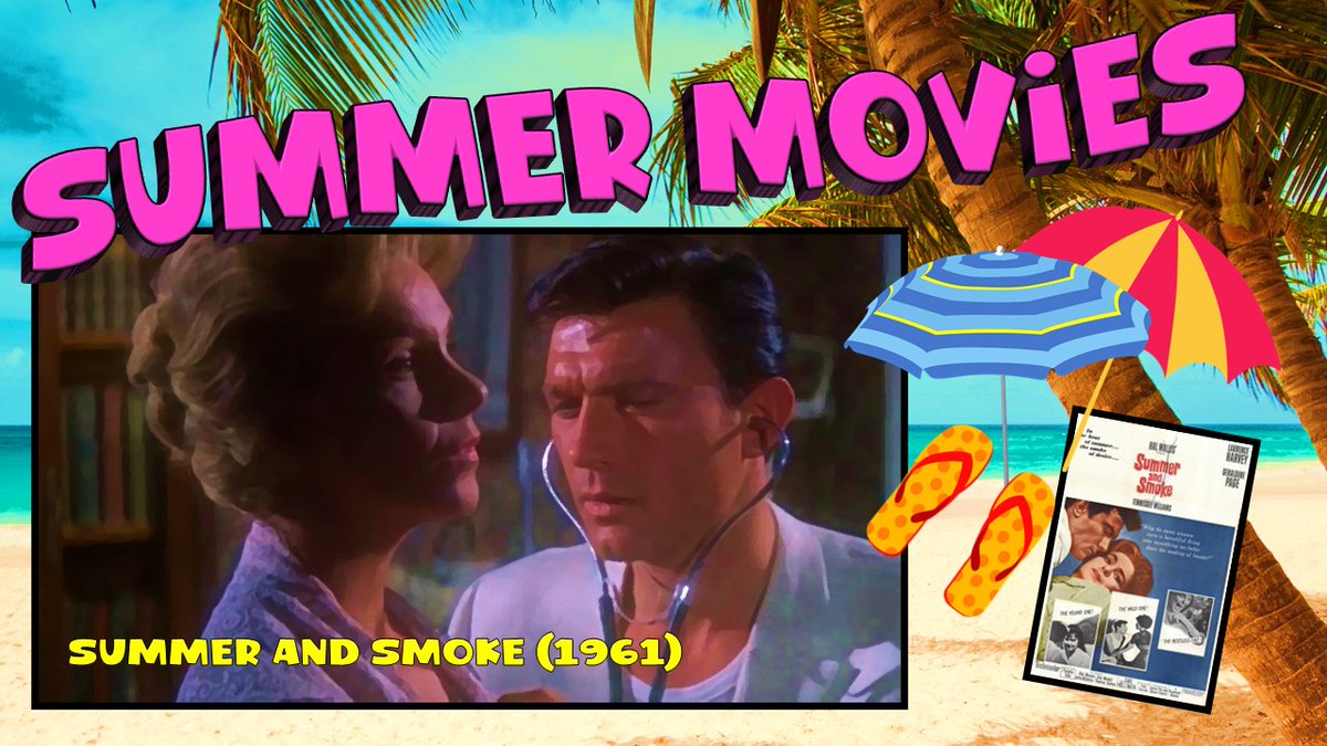 Day 14 - Summer and Smoke (1961) A plain, repressed spinster falls for a dashing young medical student who prefers the wilder life, until it's too late. Starring Laurence Harvey, Geraldine Page, and Rita Moreno.

#summermovies #classicmovies https://t.co/V1p5ubgziq