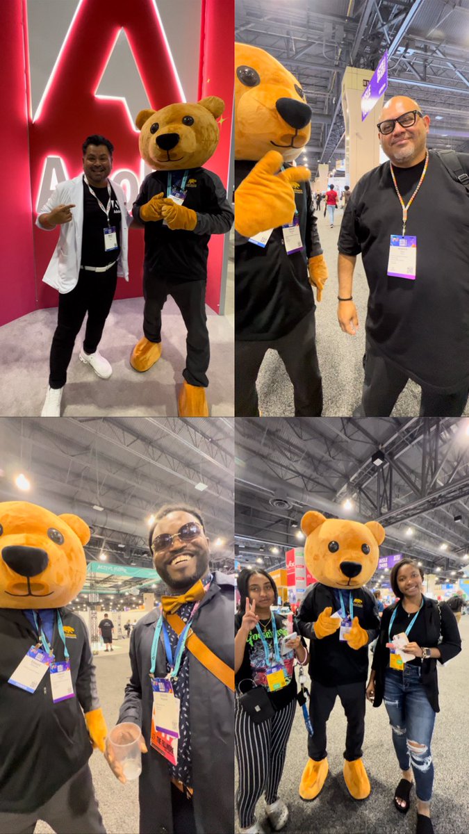 The California Educators Together Bear is taking over ISTE! 
Stop by our booth to meet the bear and learn about California Educators Together 📝✏️