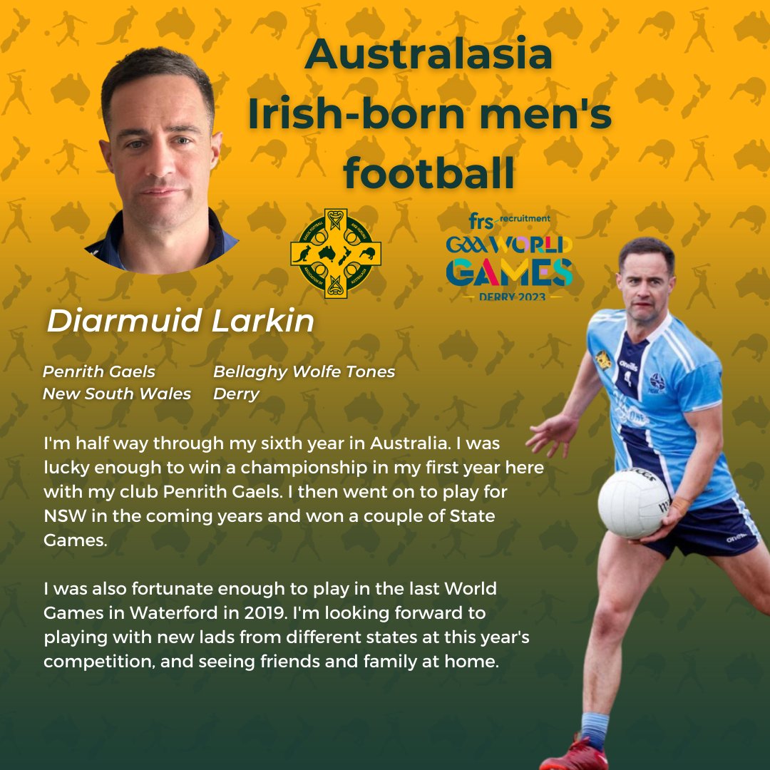 GFHAAustralasia's tweet image. Australasia Irish-born men's football players, coaches and sponsors for the 2023 @GAAworldgames. (1/4)  

#FRSGAAWorldGames #Australasia 🇦🇺 🇳🇿