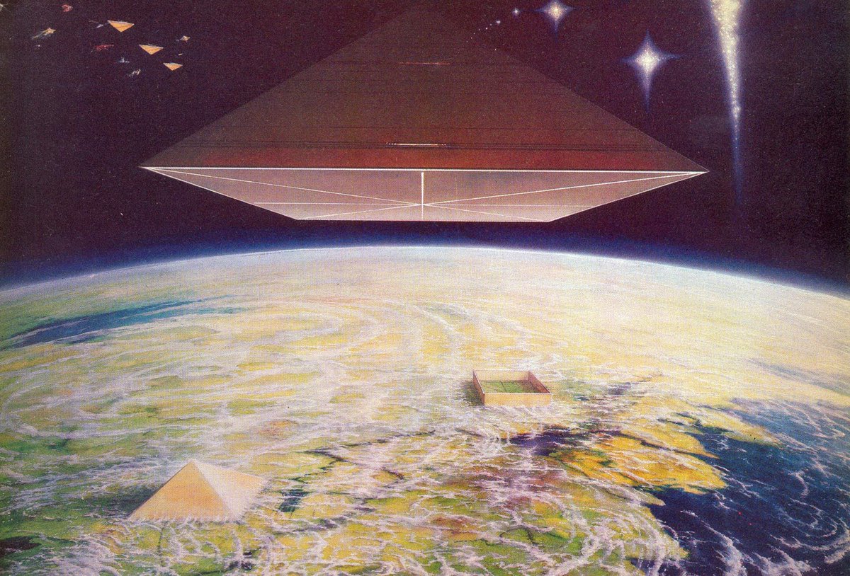 'a meeting of civilizations' art by karl kofoed from future life, august 1980