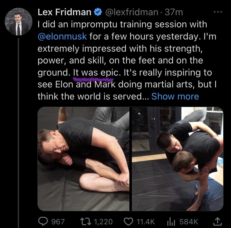 Lex Fridman on X: I did an impromptu training session with