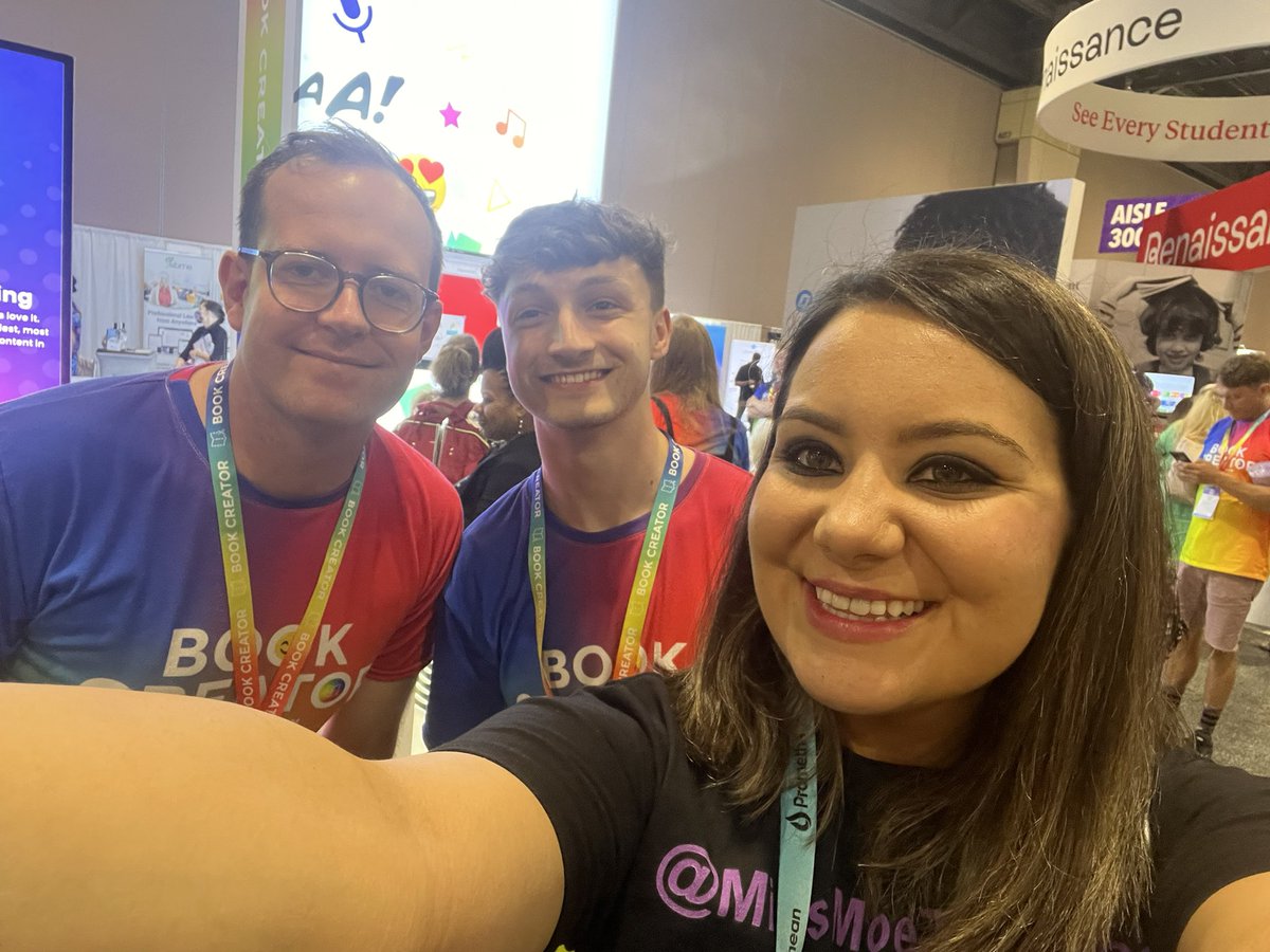 MissMoeTeaches's tweet image. I’m SO grateful to the amazing friends from @BookCreatorApp! 

If you are not using #BookCreator, let this be your sign to start! Give your students choice &amp;amp; amplify their voice ♥️ 

#ISTELive