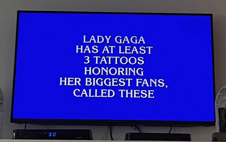 oh btw mother monster was a question on jeopardy & our fandom was the answer