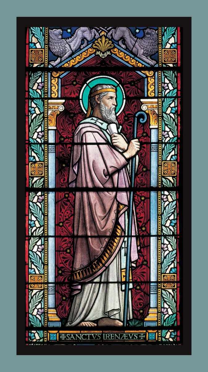 'Saint Irenaeus of Lyon, Pray for Us!' #SaintoftheDay #OraProNobis

📷 Saint Irenaeus Window by Lucien Bégule (1901) in Saint Irenaeus Church, Lyon, France / #Wikipedia. #Catholic_Priest #CatholicPriestMedia