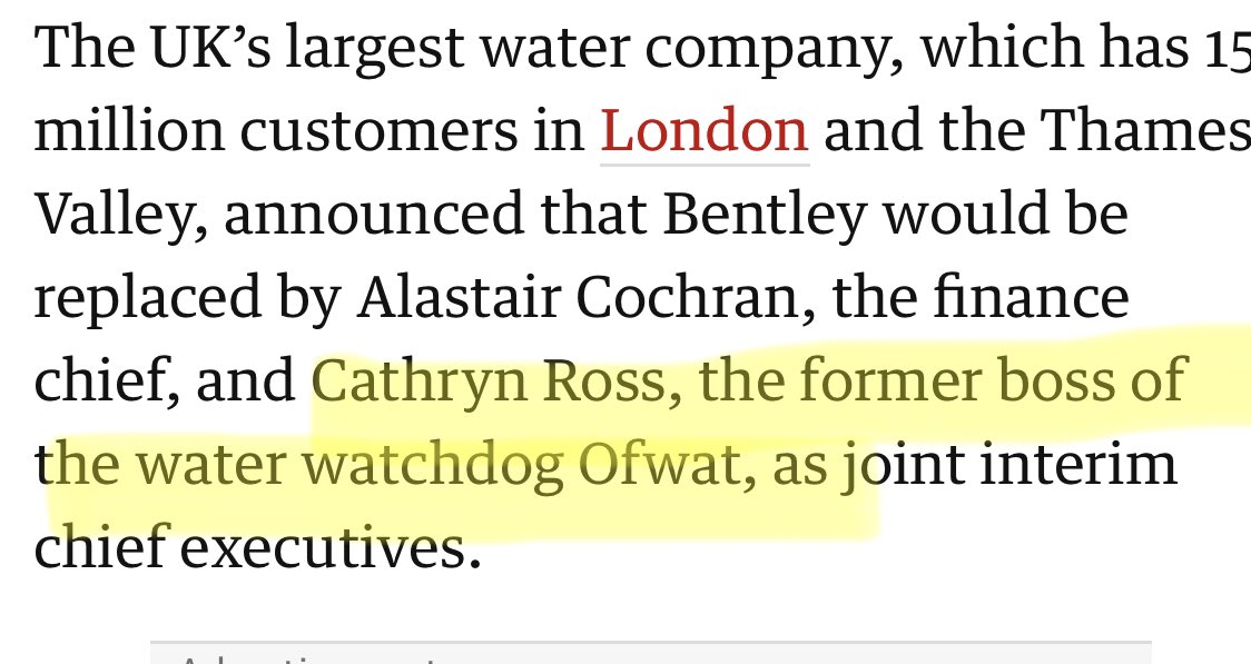 @Feargal_Sharkey @Ofwat Ofwat? Looks like they might have been eyeing up board positions at the water companies.