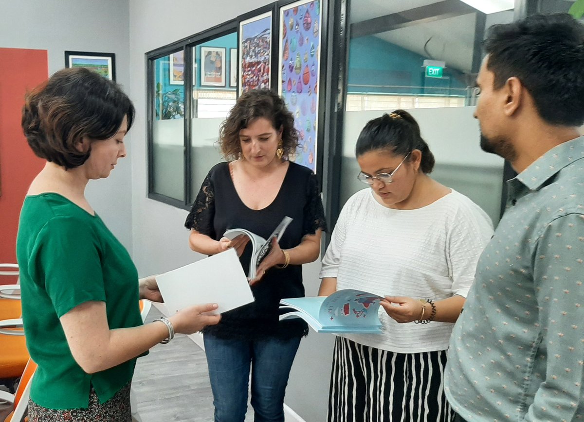 Exciting to discuss potential collaboration and new initiatives in arts and culture with our colleagues from @alliancefrkathmandu 
#cultureconnects 
#BetterTogether
