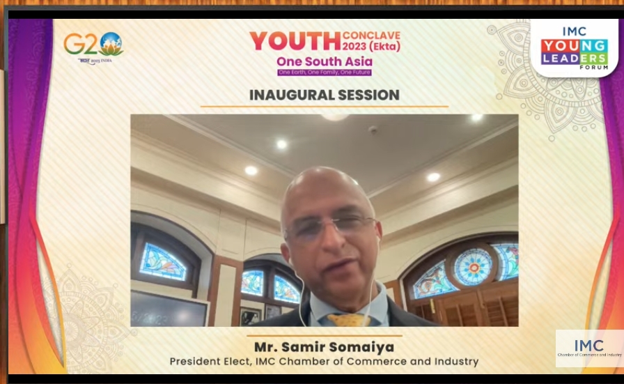 IMC Chamber of Commerce and Industry (@imc_india) on Twitter photo Vote of Thanks by Mr. <a href="/SamirSomaiya/">Samir Somaiya</a> , President (Elect), IMC at the Inaugural Session of Virtual #IMCYouthConclave2023 , today.
To join us for the next session , click on imcyouthconclave2023.vexevents.com/index.html
<a href="/g20org/">G20 South Africa</a> @asiasocietyIC
#youngleaders #g20india #AzadiKaAmritMahotsav Vote of Thanks by Mr. <a href="/SamirSomaiya/">Samir Somaiya</a> , President (Elect), IMC at the Inaugural Session of Virtual #IMCYouthConclave2023 , today.
To join us for the next session , click on imcyouthconclave2023.vexevents.com/index.html
<a href="/g20org/">G20 South Africa</a> @asiasocietyIC
#youngleaders #g20india #AzadiKaAmritMahotsav