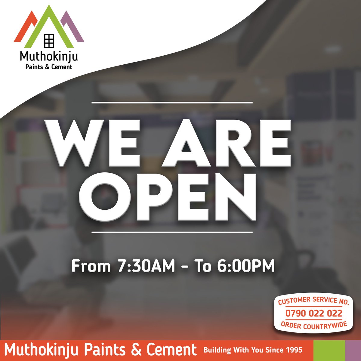 Muthokinju_'s tweet photo. Visit any of our outlets today or call us on 0790022022 for any inquiries matters paints, cement, waterproofing solutions and special effects.
#muthokinjupaintsandcement
#weareopenforbusiness https://t.co/Gg9Vtd2b8k